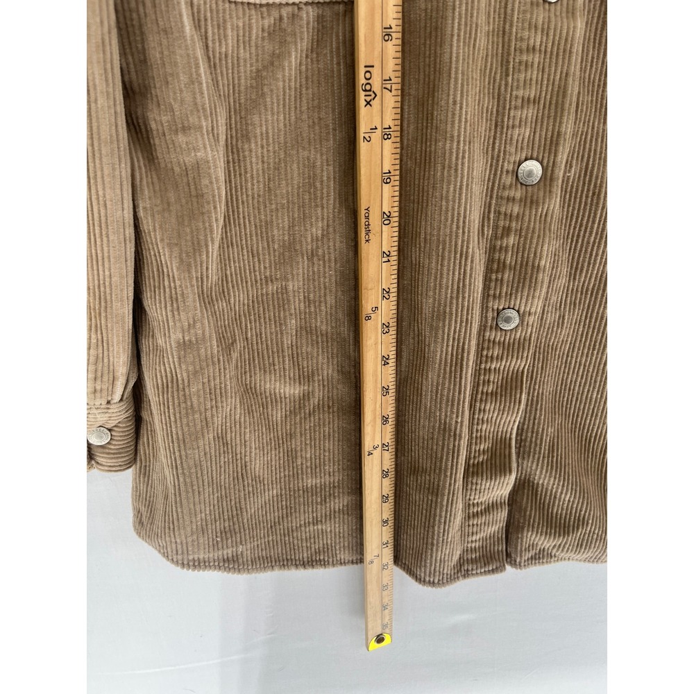 Tapemeasure Corduroy Shirt Mens Large Tan Brown Cotton Button Down Long Sleeve L - Picture 4 of 8